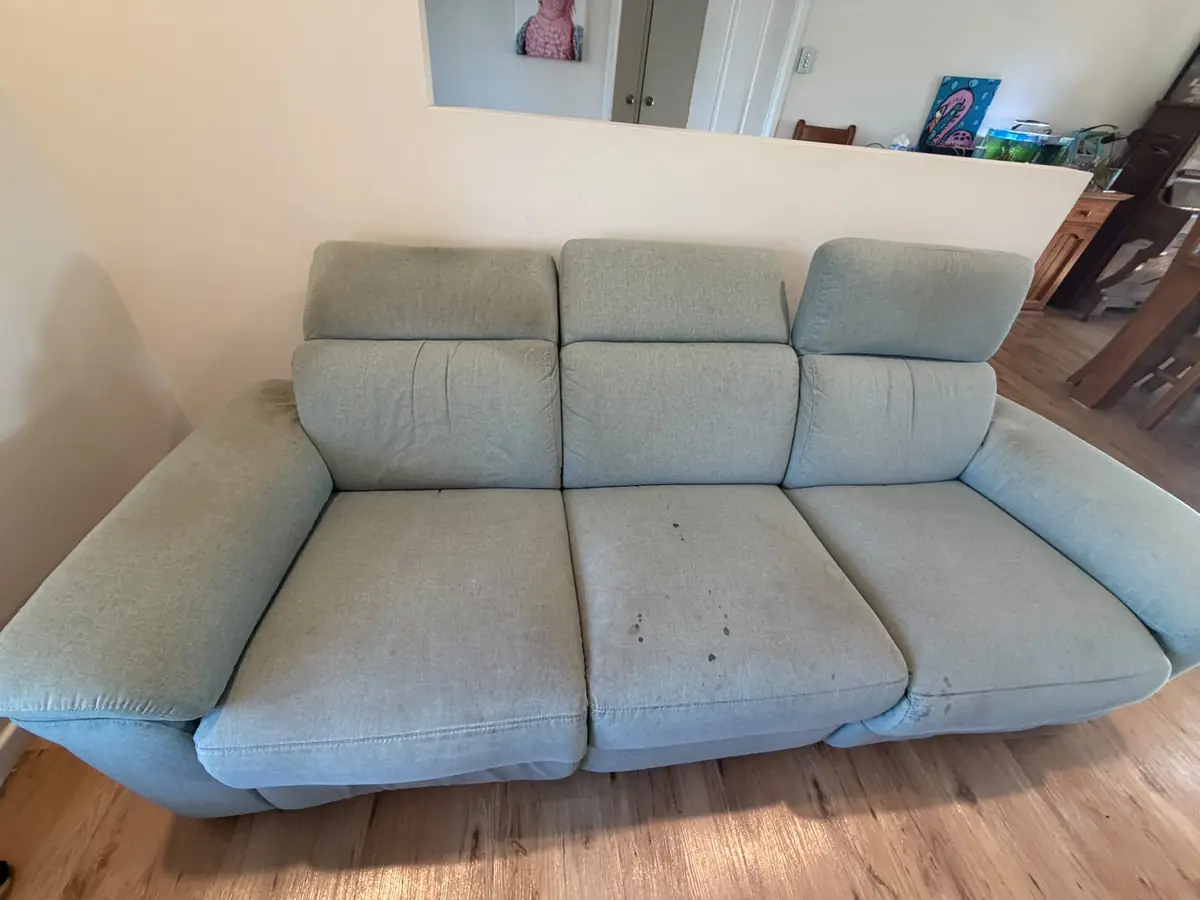 Couch Cleaning: before
